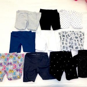 Set lot of 10 pair girls 4T leggings